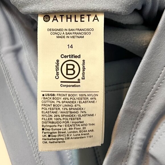 NWT Athleta Apres Ski Down Jogger Blue Size 14 - Picture 5 of 10